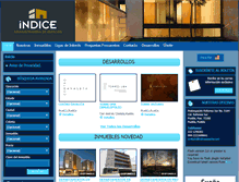 Tablet Screenshot of indiceespacios.com